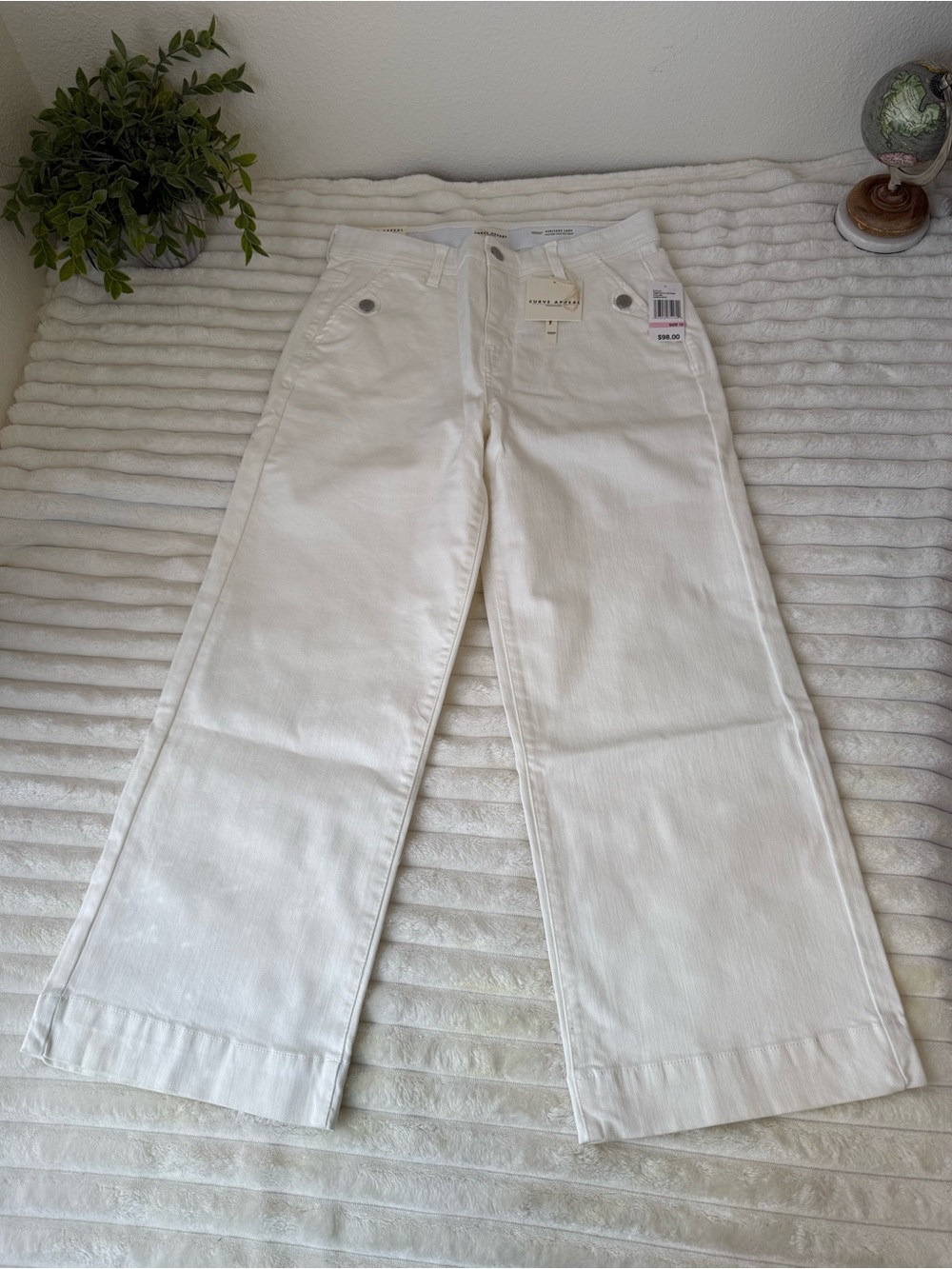 Curve Appeal wide leg crop jeans size 10 30